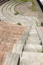 Stage and stairs of the Roman Theater in Benevento, Italy.