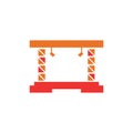 Stage vector icon logo design Royalty Free Stock Photo