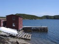 Stage and Warf in Newfoundland Royalty Free Stock Photo