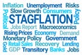 Stagflation Word Cloud Royalty Free Stock Photo