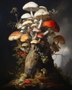 Staggering Beauty: The Mushrooms, Plants, and Trees of Nick Knig Royalty Free Stock Photo