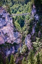 Staggering view of Marienbrucke in Schwangau, Germany Royalty Free Stock Photo