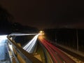 Stagnant road at night