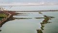 Stagno di Cagliari (Pool of Cagliari) lagoon Royalty Free Stock Photo