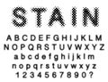 Stain font Royalty Free Stock Photo