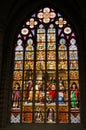 Stain glass window Royalty Free Stock Photo