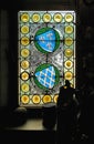 Stain glass window in Cochem Castle in Germany Royalty Free Stock Photo