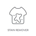 stain remover linear icon. Modern outline stain remover logo con