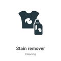 Stain remover vector icon on white background. Flat vector stain remover icon symbol sign from modern cleaning collection for