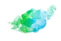 Stain watercolor splash. Colorful illustration of watercolour dr