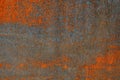 Stained corten sheet. reminiscent of the surface of an unknown planet. Used for outdoor flower pots, facades and designer urban fu Royalty Free Stock Photo