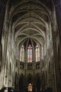 Stained galss windows and gothic architecture of the Cathedral of Saint-andrÃÂ©, Bordeaux