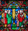 Stained Glass - Adoration of the Blessed Virgin Mary