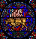 Stained Glass - The Adoration of the Golden Calf