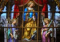 Stained Glass - Allegory on the Suffering of Jesus Royalty Free Stock Photo