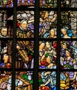 Stained Glass in Amsterdam - Willem van Oranje Royalty Free Stock Photo
