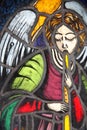 Stained glass angel Royalty Free Stock Photo