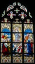 Stained Glass - Ascension of Jesus Royalty Free Stock Photo