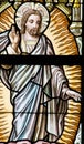 Stained Glass - Ascension of Jesus Royalty Free Stock Photo