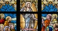 Stained Glass - Ascension of Jesus Royalty Free Stock Photo