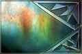 Stained Glass Background Layout Royalty Free Stock Photo