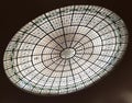 Stained glass backlight dome in the ceiling of a hotel in Mexico Royalty Free Stock Photo