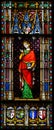 Countess Sibylla of Anjou - Stained Glass Royalty Free Stock Photo