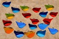 Stained glass birds