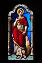 A stained glass from Blois Chateau Royalty Free Stock Photo