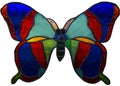stained glass - a butterfly 1 Royalty Free Stock Photo