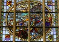 Stained Glass - the Capture of Brielle (1572) Royalty Free Stock Photo