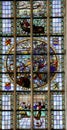 Stained Glass - the Capture of Den Briel (1572) Royalty Free Stock Photo