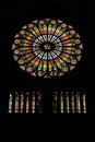 Stained glass in cathedral Royalty Free Stock Photo