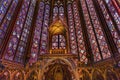 Stained Glass Cathedral Altar Arch Sainte Chapelle Paris France