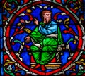 Stained Glass in Notre Dame, Paris - Tree of Jesse Royalty Free Stock Photo