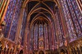 Stained Glass Cathedral Sainte Chapelle Paris France Royalty Free Stock Photo