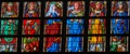 Stained Glass - Catholic Saints Royalty Free Stock Photo