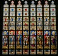 Stained Glass - Catholic Saints Royalty Free Stock Photo