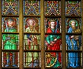 Stained Glass - Catholic Saints Royalty Free Stock Photo