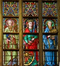 Stained Glass - Catholic Saints Royalty Free Stock Photo