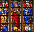 Stained Glass - Catholic Saints Royalty Free Stock Photo