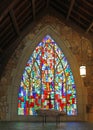 Stained Glass at the Chapel in Callaway Gardens Royalty Free Stock Photo