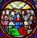 Stained Glass in Notre-Dame-des-flots, Le Havre - Pentecost