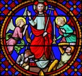 Stained Glass in Notre-Dame-des-flots, Le Havre - Resurrection of Jesus