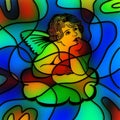 Stained Glass Cherub