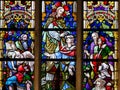 Stained Glass - Christ the Healer Royalty Free Stock Photo