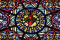 Stained glass church Royalty Free Stock Photo