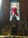 BVM statue inside basilica shrine of saint Mary in Wilmington nc North Carolina United States