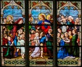 Let the Children come to Me - Stained Glass Royalty Free Stock Photo