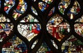 Stained glass, Church of St. Gervais and St. Protais, Paris Royalty Free Stock Photo